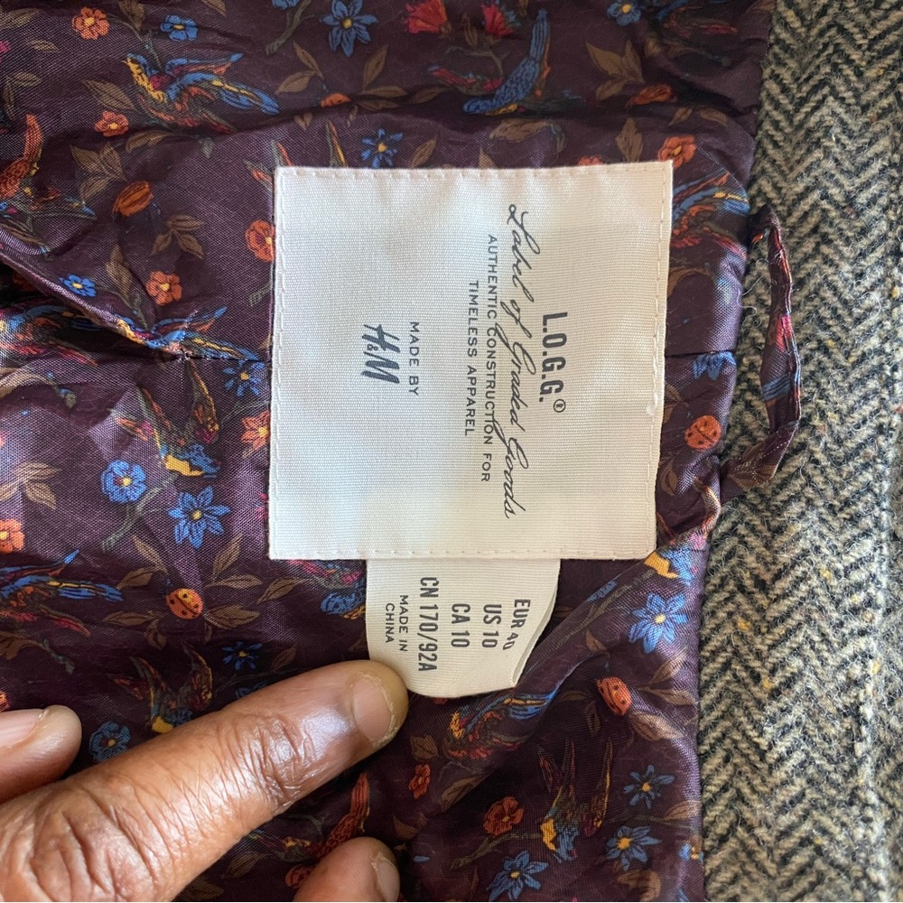 SOLD “H&M Blazer for women color gray size EUR 40,US 10,CA10 - Picture 6 of 6